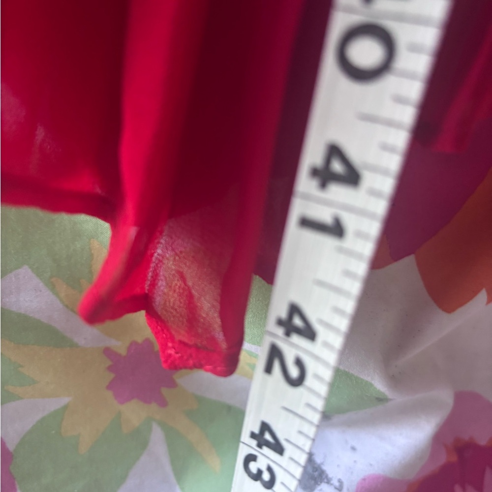 Foxiedox Red Nealea Pleated Sheath Dress Size XL - Picture 12 of 13